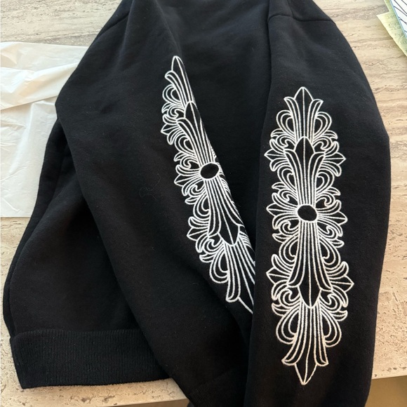Chrome Hearts Other - Chrome Hearts Black Sweater with White Embroidery